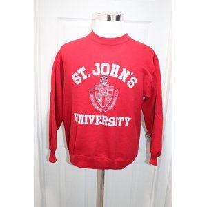 VTG St Johns College Sweatshirt 90s Crest University Y2K Made In USA Size Large